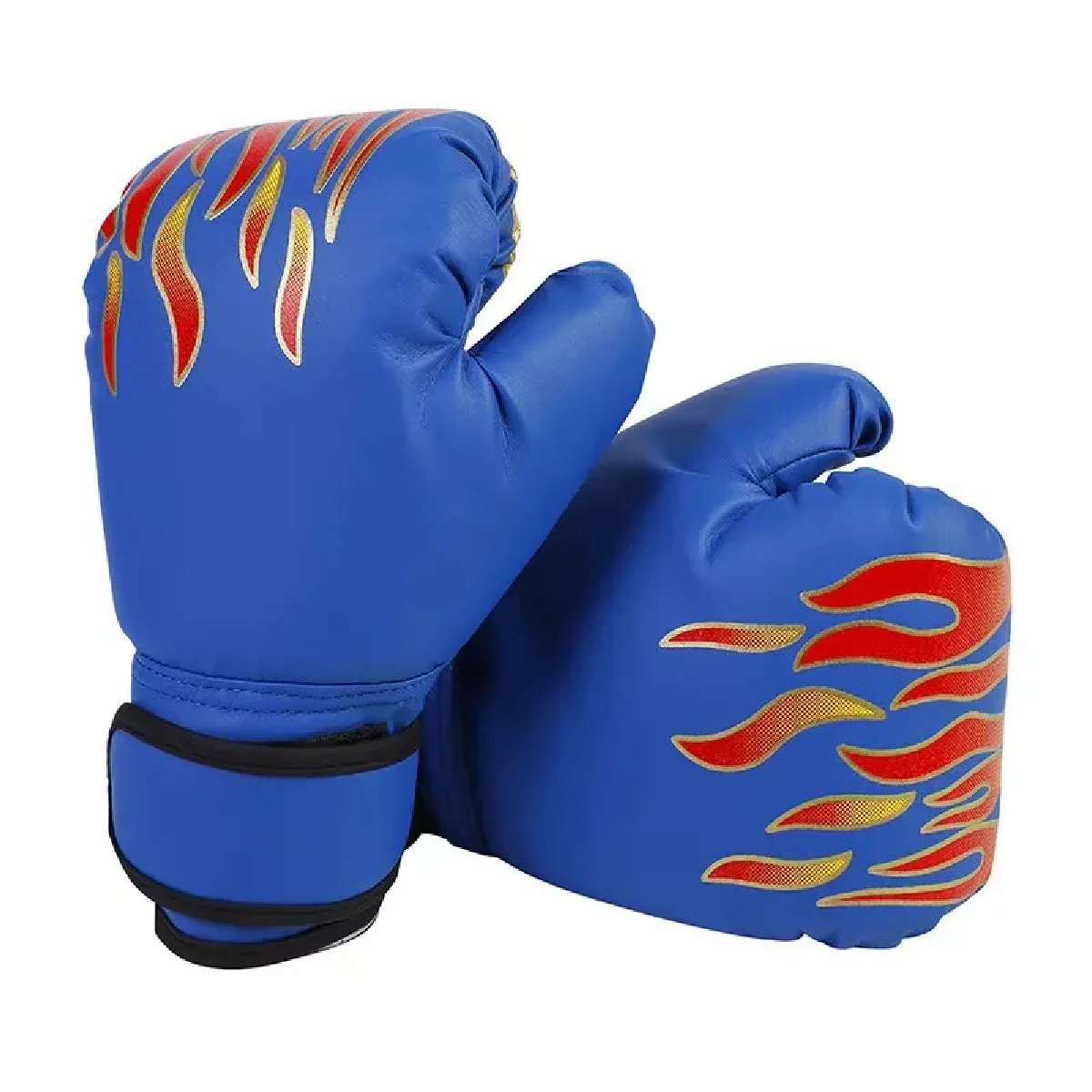 Kinder-Boxhandschuhe, Kinder, Stanzen, Training, Sparring, bequem, verstellbar, Kampfhandschuhe, Handschutz, Schwarz Image