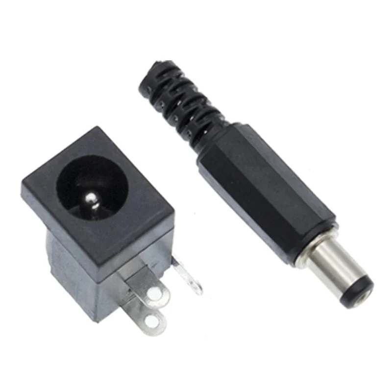 10 Stück DC-005 5,5x2,1mm DC-Steckdose Leiterplatte halterung rund um den Nadel-DIY-Adapter 5.5*2,1 DC-Stromkabel-Stecker Image