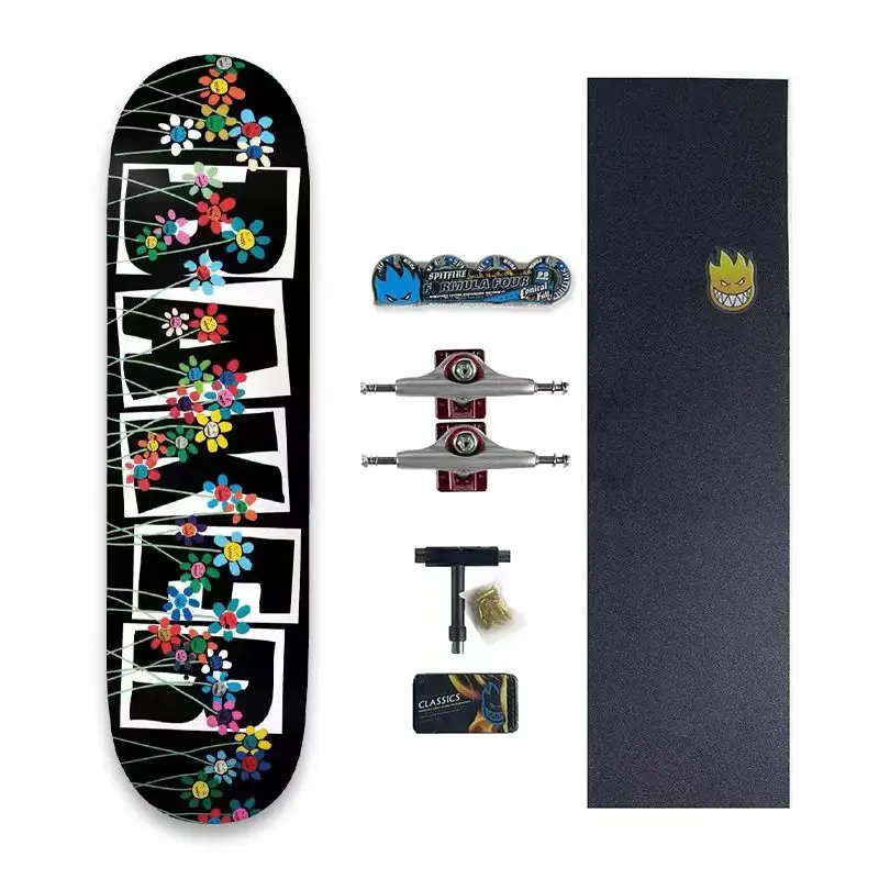 Baker Thrash Skateboard Double Rocker Sets komplett Pro 7.75 Kanada Ahorn Deck 8.0/8.25/8,5/Zoll 7-lagiges Kalt pressen Image