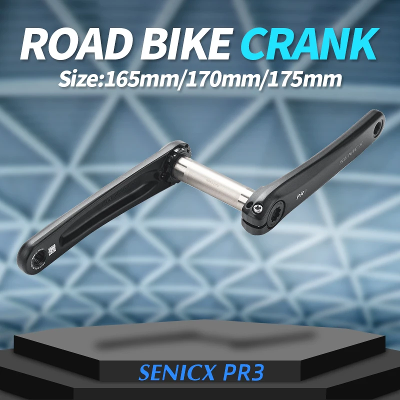 PR3 Fahrradkurbeln 165/170/175mm für Rennräder / Falträder Fixed Gear Hochwertige 6061 Aluminiumlegierung Kurbelarme Fahrradteile Image