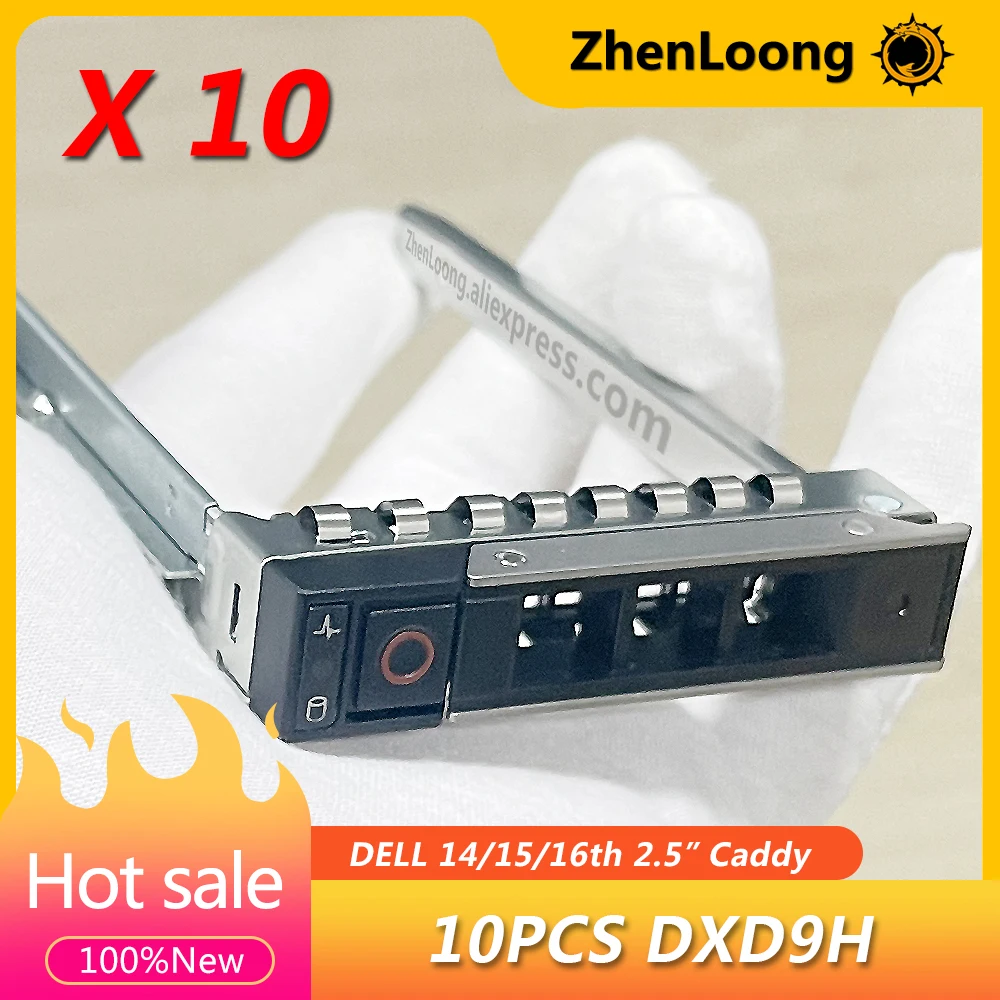 10 Stück dxd9h 2.5 "Festplatten-Caddy für Dell Gen16 G15 R760 R760xa R750 R760xs R640 R740 R740xd R940 HDD-Fach halterung 0 dxd9h Image