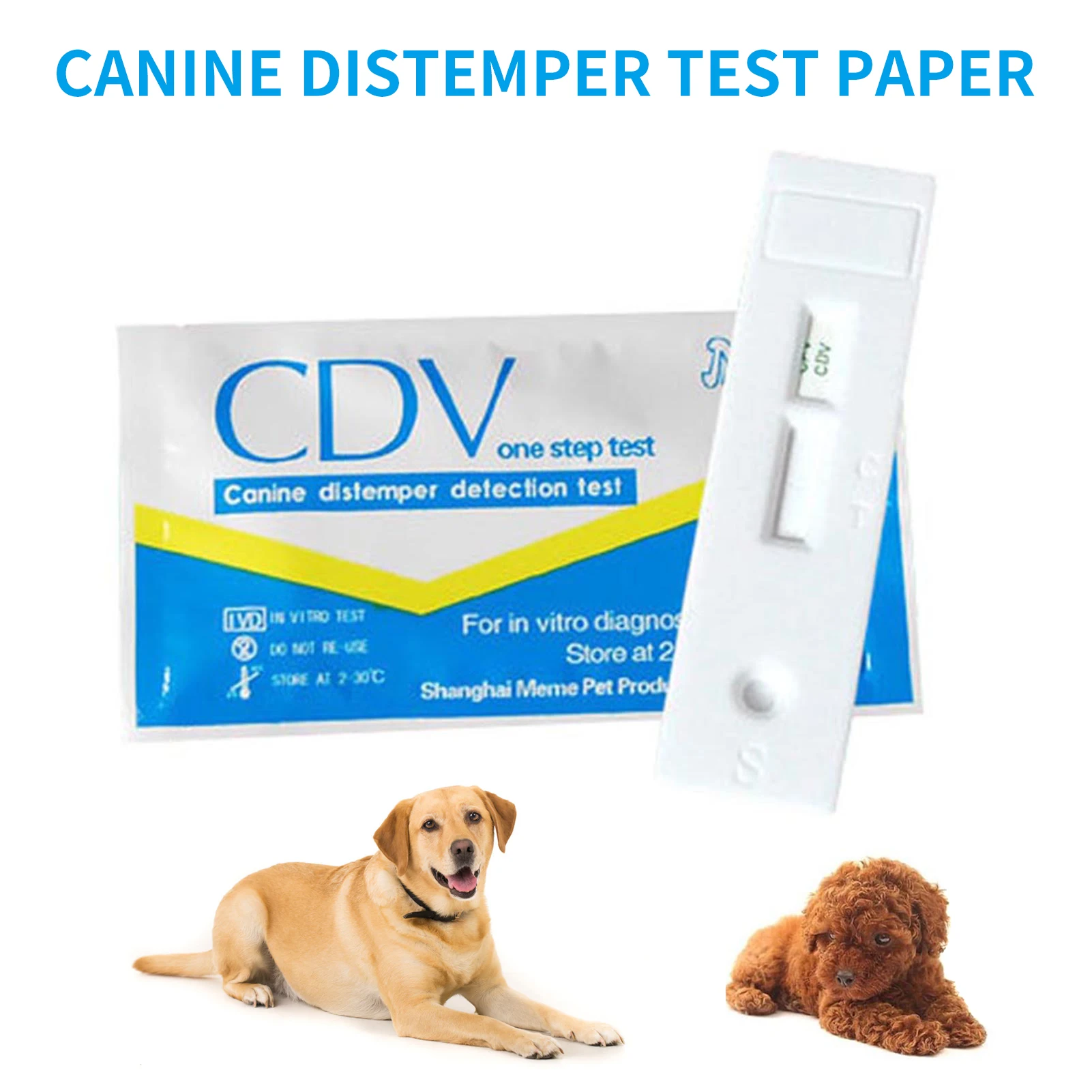Hunde Staupe Test papier schnell präzise Hunde Hund Staupe Tester Papier schnelle Wellness-Erkennung für Hunde Katzen Image