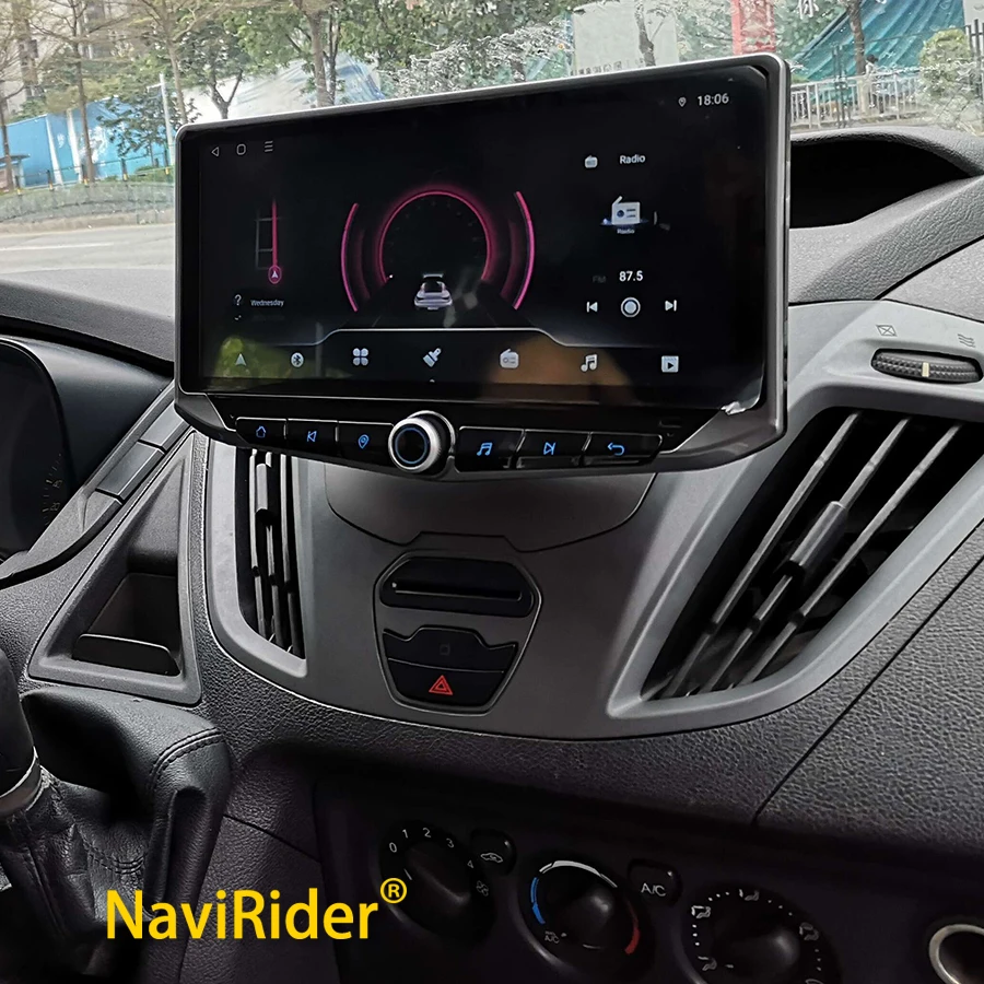 10,88 Zoll Android 14 qled Bildschirm für Ford Transit verbinden Tourneo benutzer definierte Eco sport Auto Auto Multimedia-Player GPS Carplay Stereo Image