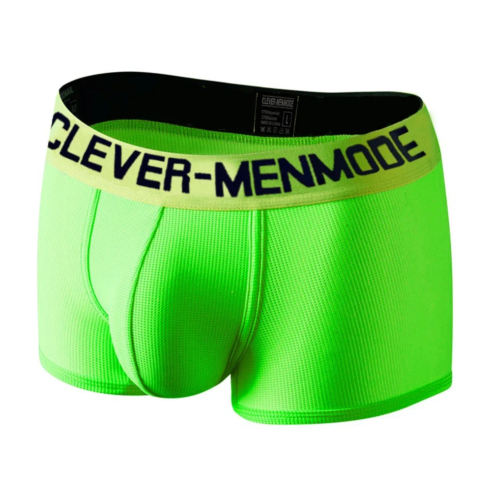 Männer Badehose Komfort Atmungsaktive Mesh Boxer U Konvexen Beutel Unterwäsche Höschen Schlüpfer Calzoncillo Hombre Shorts Cuecas Image