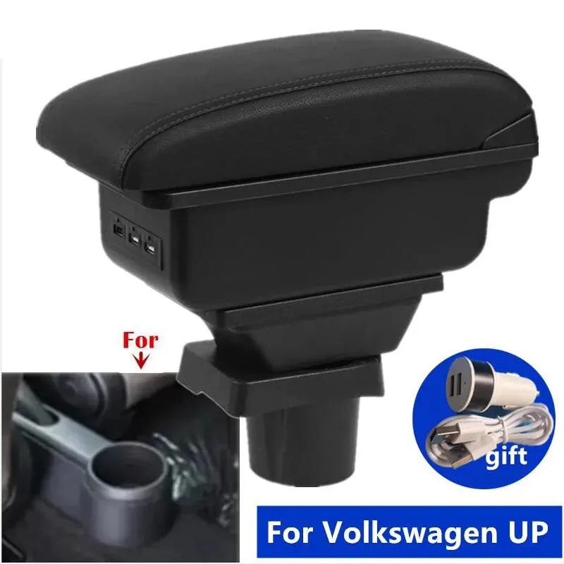 Für Volkswagen UP Armlehne Box Für Skoda Citigo VW UP Sitz Mii Auto Armlehne Konsole Lagerung Box gewidmet Nachrüstung Auto Zubehör Image