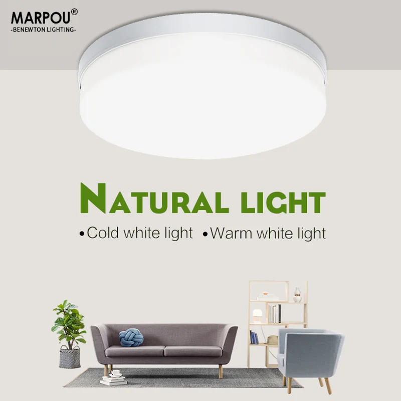 LED Decken leuchte Glanz Interieur Wohnkultur rund 18w 24w 36w 48w AC 85-265v wasserdicht Schlafzimmer Wohnzimmer Küche Bad