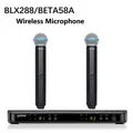 BLX288 beta58 Microfono wireless Doppio sistema vocale con due microfoni professionali portatili UHF
