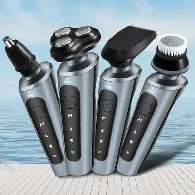 New 9D Electric Shaver for Men USB Car-mounted High-power Full-body Wash Beard Knife Four-in-one