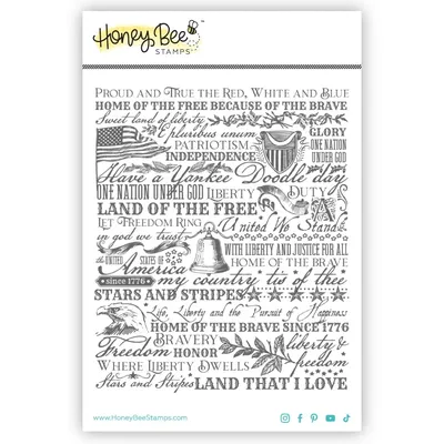 Land Of The Free Background Clear Stamps Cutting Dies for New June 2024 Scrapbooking Paper Making