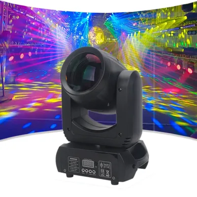 150W MINI LED Moving head light 18 prism 8 color beam spot Stage Effect light DMX Sound control for