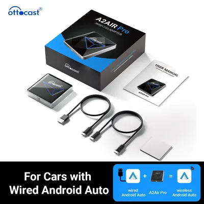 Ottocast A2Air Pro Wireless Android Auto Adapter Dongle Spotify Waze Multimedia for factory wired