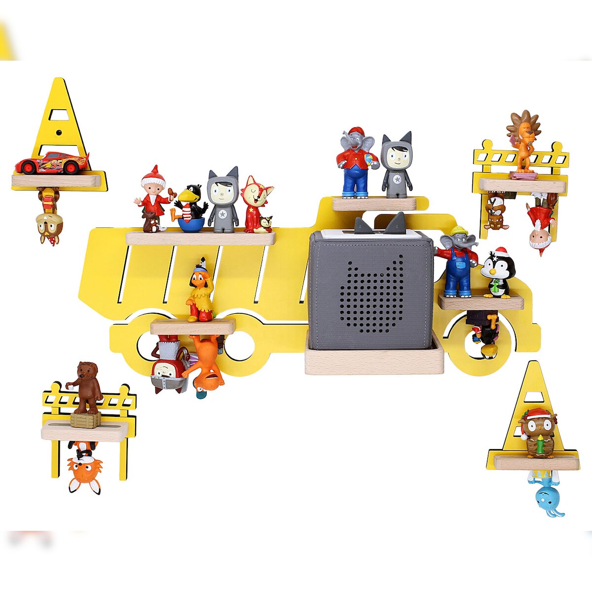 VCM Wandregal BOARTI Regal Gelb H. 43 x B. 47 x T. 19 cm Image