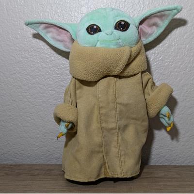 Disney Toys | Disney Star Wars Mandalorian The Child Plush 10'' Baby Yoda Grogu Disney Store | Color: Green/Tan | Size: 10"