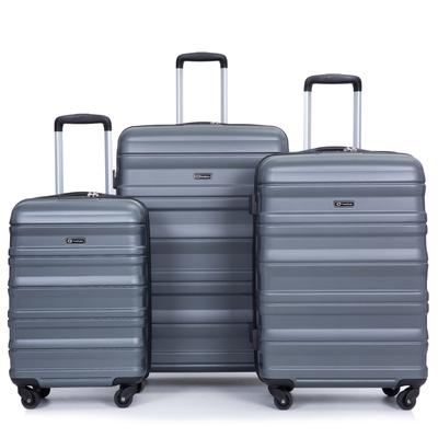 Expandable 3 Piece Luggage Sets PC Lightweight & Durable Suitcase with Two Hooks, Spinner Wheels, TSA Lock, (21/25/29)