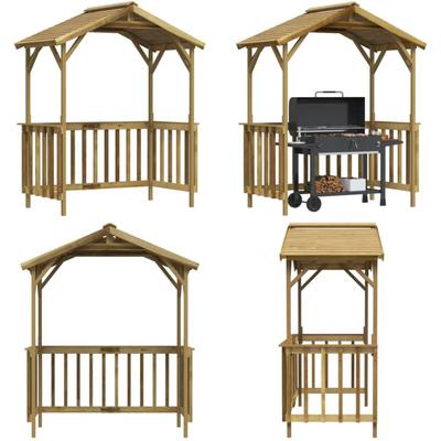 Vidaxl - Grillpavillon Kiefernholz Imprägniert 163,5x93x210 cm - Schuppen - Holzschuppen - Home & Image