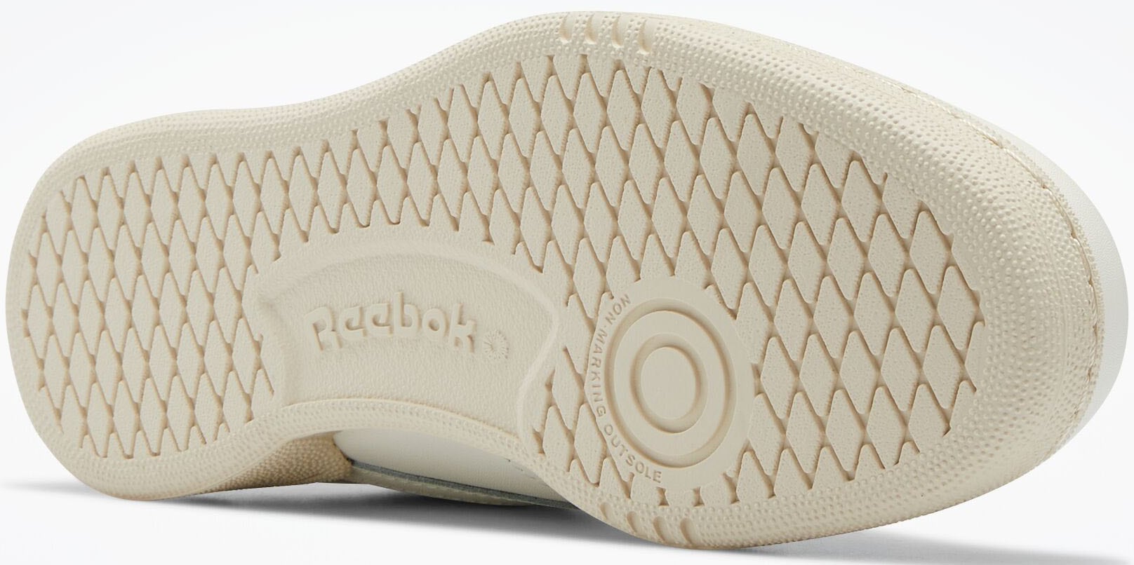 Sneaker REEBOK CLASSIC "CLUB C", Mädchen, Gr. 36, weiß (chalk, chalk, glegrn), Synthetik, Schuhe Sneaker