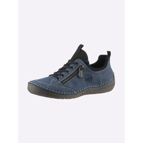 Schnürschuh RIEKER Gr. 42, blau (mittelblau) Damen Schuhe