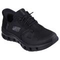 Slip-On Sneaker SKECHERS "GLIDE-STEP PRO", Damen, Gr. 37, schwarz, Textil, unifarben, sportlich, Schuhe, Slipper, Freizeitschuh mit komfortabler Heel Pillow Funktion, Topseller