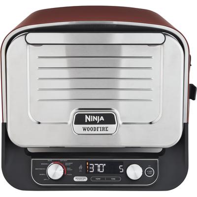 NINJA Multiofen "OO101EU, Elektrischer Outdoor Pizzaofen und Smoker, 8-in-1: Pizza", schwarz, B:45cm H:38cm T:54cm, Mini