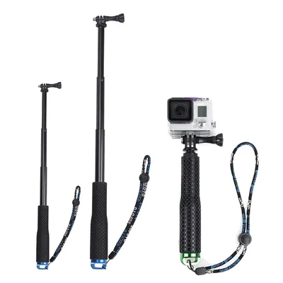 Extendable Selfie Stick for Gopro Portable Vlog Selife Stick Stand for Gopro 13/12/11/10/9 DJI Action 5 Insta 360 X4 Accessories