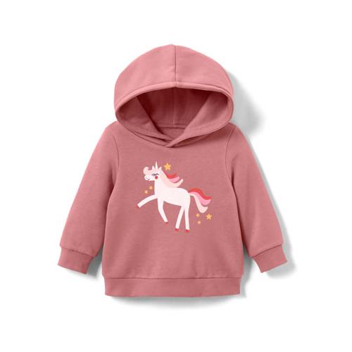 Kinder-Sweatshirt mit Wendepailletten, Einhorn oder Print (Gr. 86/92)