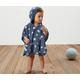 Tchibo - Kinder-Frottierponcho - Herren - Gr. 98/104 - blau