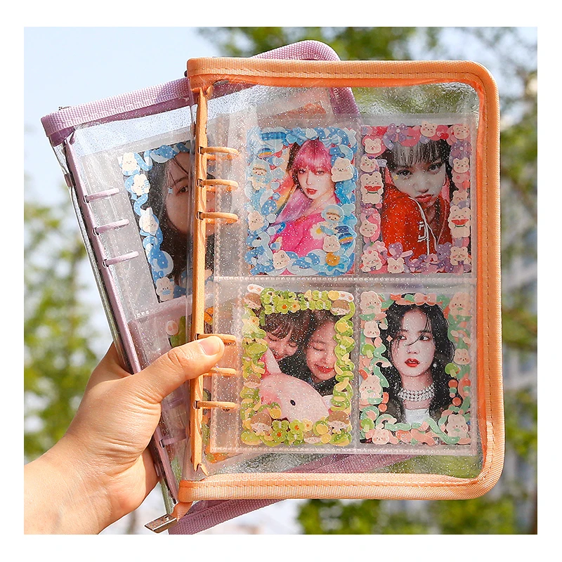 SKYSONIC A5 classeur à fermeture éclair recueillir livre recharge organisateur bricolage Journal laitier Transparent Album Photo organisateur fournitures de papeterie