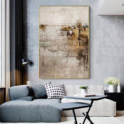 Gold foil oil painting handmade abstract gold painting Wabi sabi Wall Art Beige Abstract Painting on Canvas A Pair Beige Texture oil painting Wall Art Neutral Abstract oil painting Wal Decor