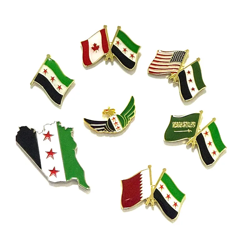 Anstecknadel mit Syrien-Flagge und Anstecknadel Image