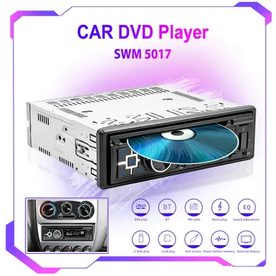 12v 1din universelle eingebaute DVD-CD-Player Autoradio Autoradio mit Aux USB MP3/FM SD-Kartenleser Freis prec heinrich tung BT Anrufe AV-Ausgang