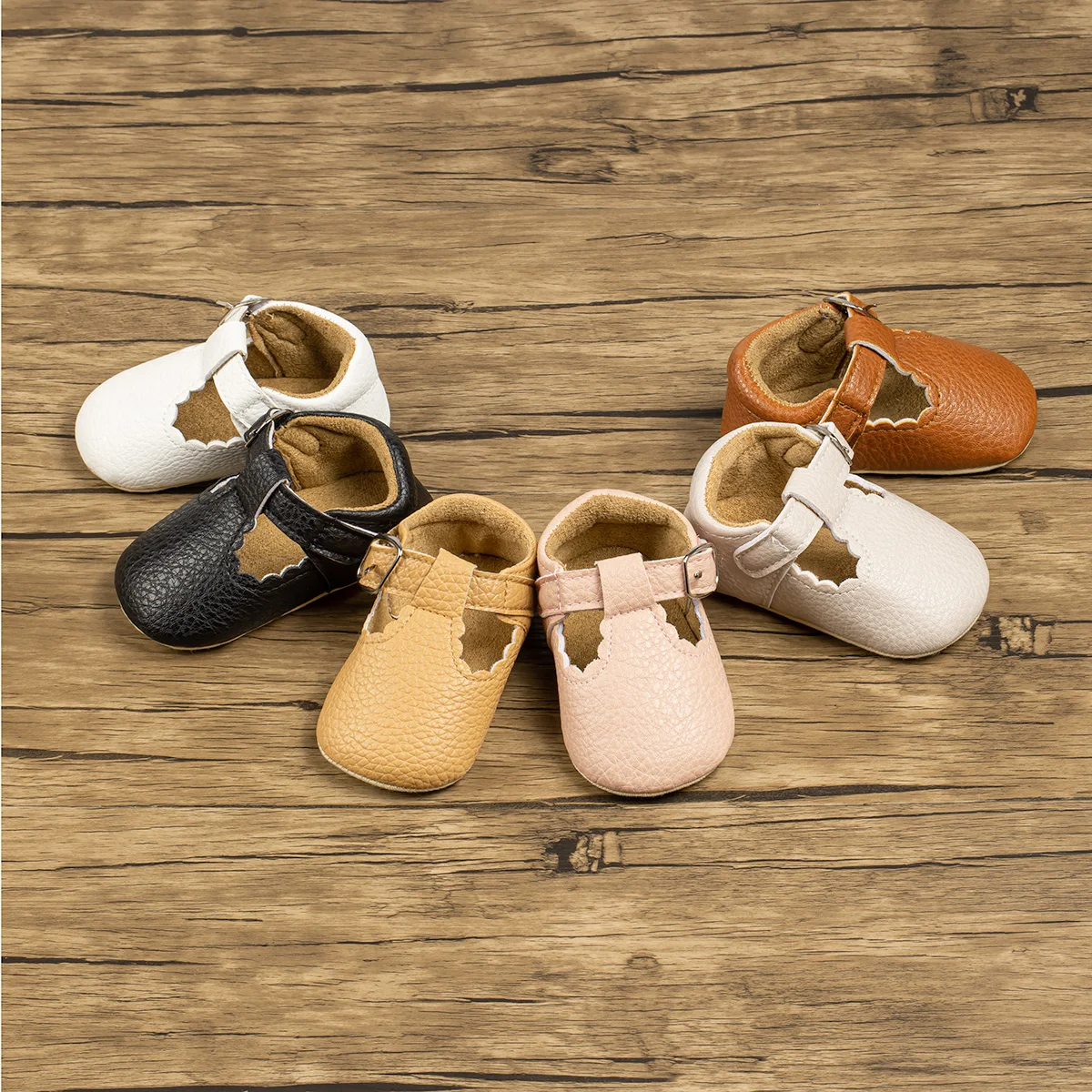 Neugeborenen Baby Casual Junge Mädchen Schuhe PU Leder Nicht-slip Gummi Sohle Hohe Qualität Kleinkind Schuhe Bequeme Erste Wanderer Image