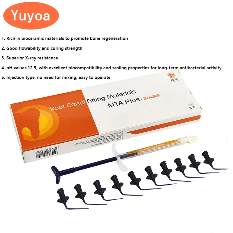 MTA Dental material Wurzelkanal Füll armatur 1g Syinge endodon tische Versiegelung Liner Behandlung MTA plus Reparatur Zement Zahnheil kunde Image