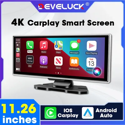11,26 Zoll 4K Dash Cam Auto DVR CarPlay Android Auto Automobil Video Recorder Monitor GPS Navigation Vorne Und Hinten dual Kamera