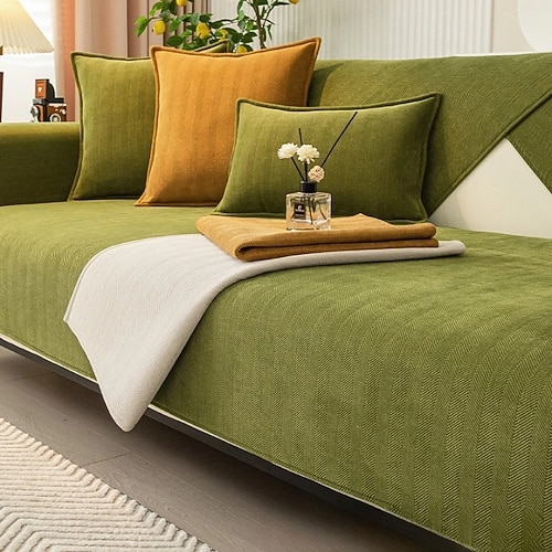 Fischgräten-Chenille-Stoff wasserdicht Antifouling-Sofabezüge - elegantes und langlebiges Design - schützt vor Verschüttetem, Flecken und Kratzern Image