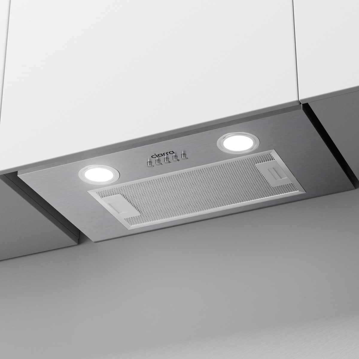 CIARRA Unterbauhaube Einbau Dunstabzugshaube Lüfterbaustein 52cm 300m³/h Abluft Einbauhaube VMS5913A Image