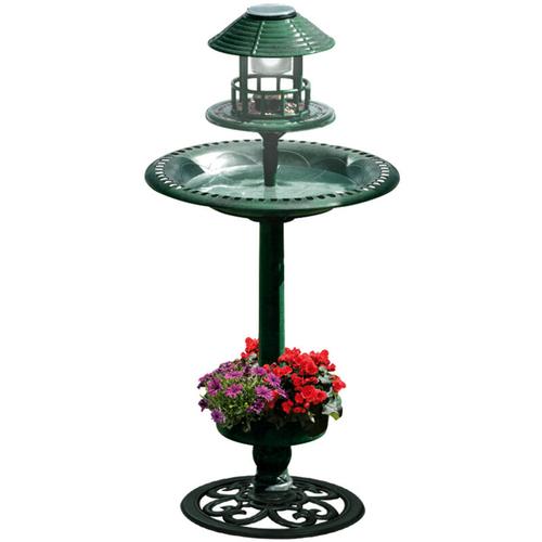 Vogelbad mit Solarenergie - Terre Jardin