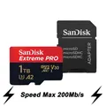 Scheda Micro SD SanDisk Extreme PRO 128GB 64GB 32GB 512GB 256G 400G Micro SD 1TB Scheda di memoria Flash SD U3 4K V30 Carte Microsd TF