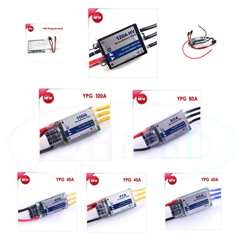 YPG LV ESC 40A/45A/60A /80A/100A ESC SBEC Bürstenlosen Geschwindigkeit Controller ESC Hohe Qualität Image