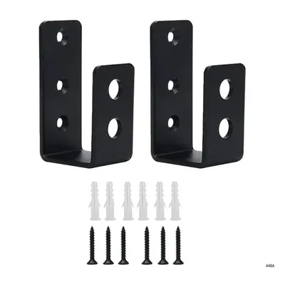 Door Barricades Clamps Brackets Set Us-Shaped Bar Security Door Locks Supports for Home Barn Shed Garage Gate Door