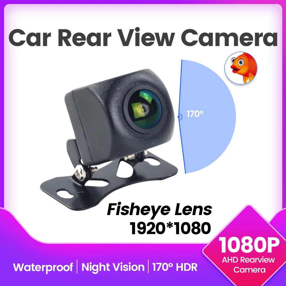 Navifly 1080p ahd 170 ° Weitwinkel objektiv Rückfahr kamera Fisheye Objektiv Auto Fahrzeug HD Starlight Nachtsicht HD Universal Rückansicht Image