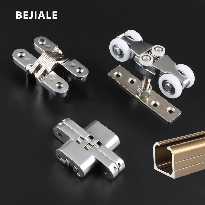 Schiebetür Hängen Rad Balkon Klapp Tür Hängen Rad Schieben Riemenscheiben Holz Tür Stumm Hängen Schiene Mit Dark Scharnier