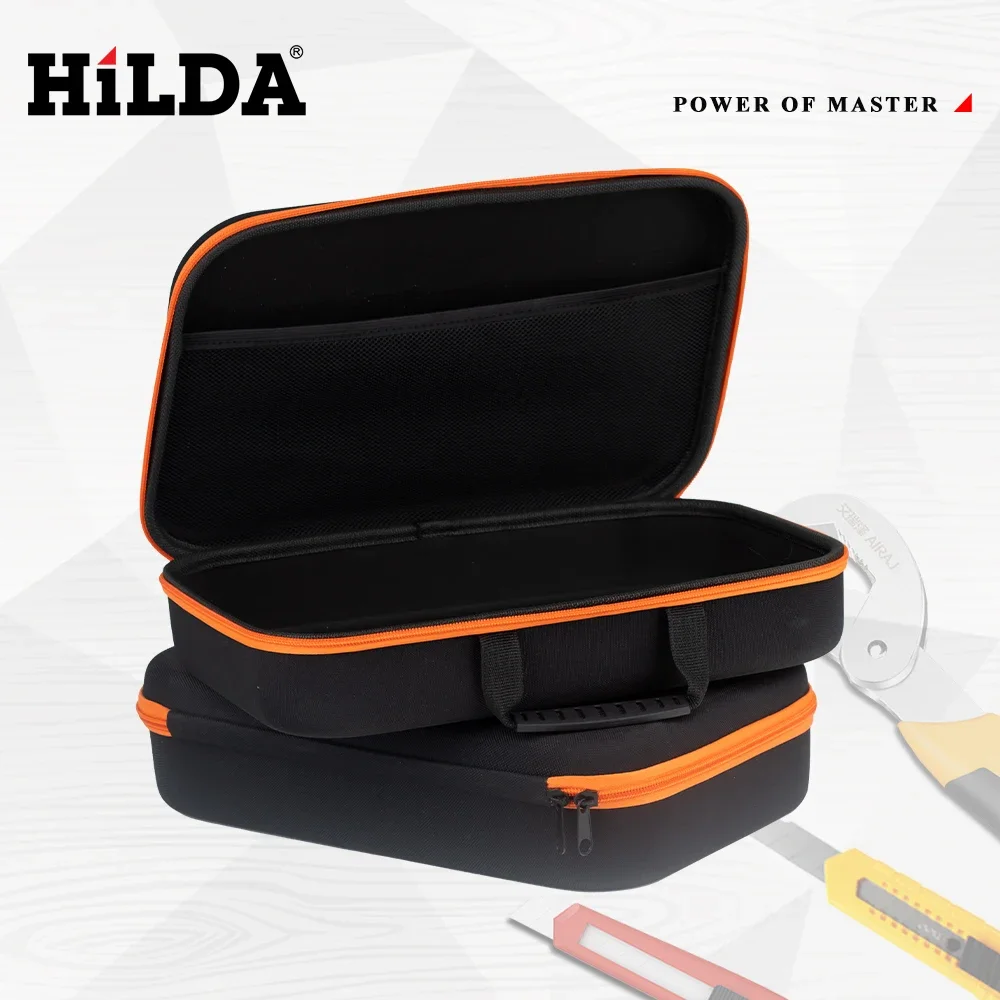 HILDA – sac à outils de grande capacité, sacs à outils étanches, matériel d'électricien, sac à outils multifonctionnel noir et Orange
