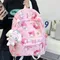 Sac à dos simple étanche imprimé My Melody pour femme, sac d'école polyvalent, dessin animé, anime,