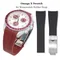 20mm Rubber Strap for Rolex GMT Daytona Submariner Waterproof TPU Curved End Replace Watch Band for