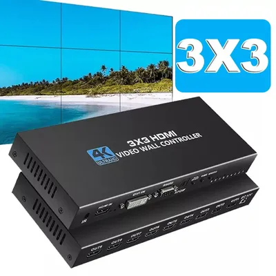 4K HDMI Video Wall Controller 3X3/2X3/2X2 Video Wall Processor HDMI Multi Video Screen Processor