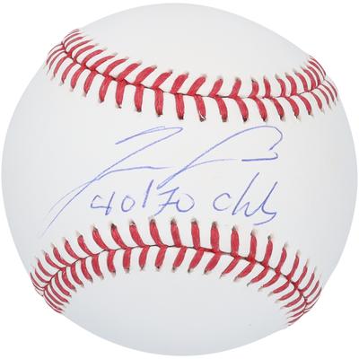 Signierter Baseball von Ronald Acuña Jr. aus den Atlanta Braves mit der Aufschrift „40/70 Club“ Image