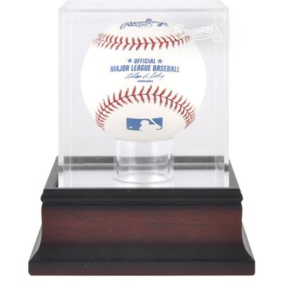 Vitrine mit Baseball-Logo der Atlanta Braves aus Mahagoni Image