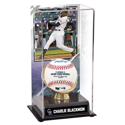 Charlie Blackmon Colorado Rockies Goldhandschuh-Vitrine mit Bild Image