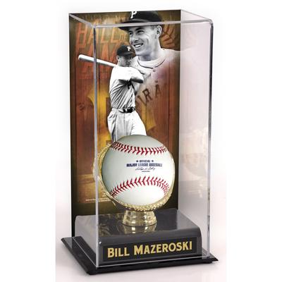 Bill Mazeroski Pittsburgh Pirates Hall of Fame Sublimierte Vitrine mit Bild Image