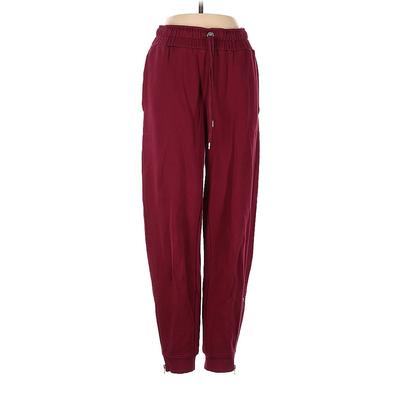 WSLY Sweatpants - High Rise: Burgundy Activewear - Women's Size Small